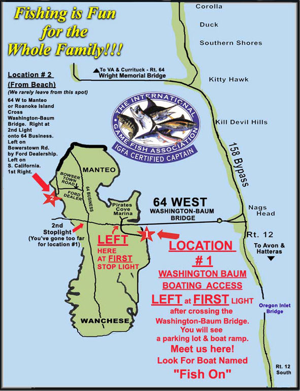 Map of the Outer Banks